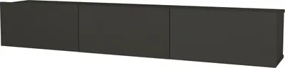 Produktbild von Hängendes TV Lowboard Damla mit 3 Türen, modernes Design, Anthrazit Matt, 9918