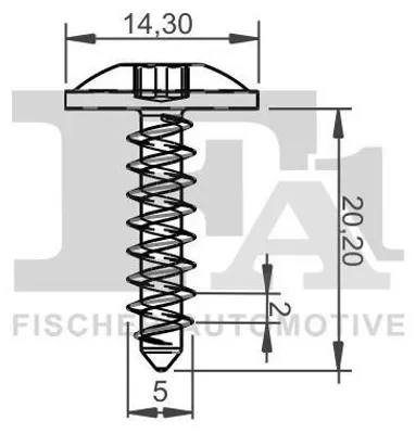 Obrázek produktu pro FA1 Šroub Šrouby 12-70015.5 5 mm 20 mm