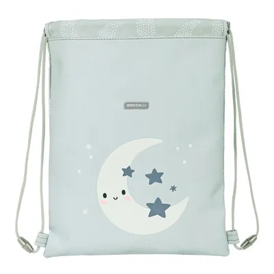 Imagen del producto de Mochila con cintas Safta Luna, color gris (26 x 34 x 1 cm)