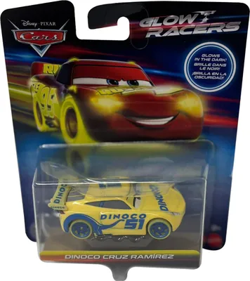 Image de Disney Cars Cruz Ramirez Glow Racers Le véhicule de Cast brille dans le noir, édition collector, Mattel HPG81