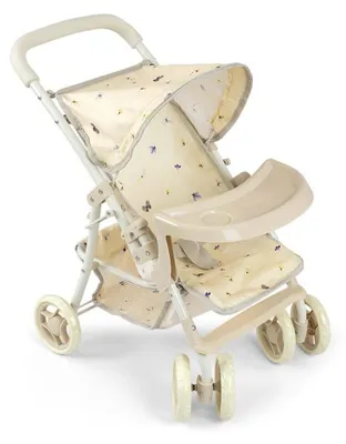 Productafbeelding van Milly Mally - Accessoires voor poppen - Kate - Natuurlijk houten transportkar