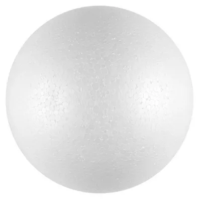 Produktbild von Kugeln aus Styropor, 8 cm Durchmesser. Styroporkugeln, 1 Stück