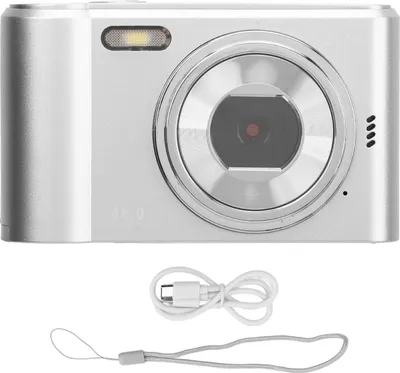 Obrázek produktu pro Digitální fotoaparát 48MP 2,7K 8x zoom HD Auto Focus Stylový roztomilý dárek pro dospívající studenty chlapce dívky seniory