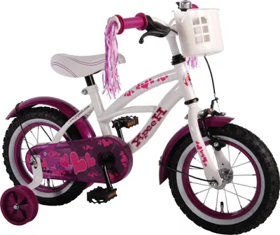 Obrázek produktu pro Heart Cruiser 12palcová 23cm dívčí brzda na tácky bílá/fialová