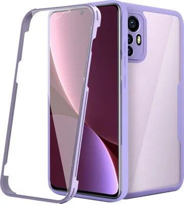 Immagine prodotto di Xiaomi 12 / 12X Custodia protettiva, Built-in screen protector 360 gradi protezione completa custodia del telefono per Xiaomi 12 / 12X Viola