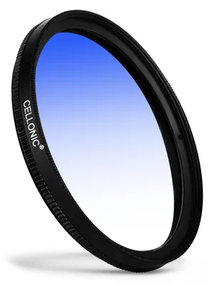 Immagine prodotto di CELLONIC Ø 37mm Filtro Graduato Blu compatibile con Olympus M.Zuiko Digital - Filtro paesaggio