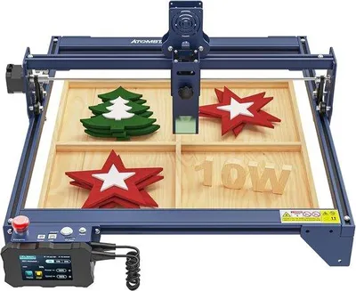 Obrázok produktu pre 10 W laserový rezací stroj s vysokou presnosťou a výkonom 50 W | CNC laserové rezanie | 410 x 400 mm