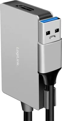 Produktbild von LogiLink USB 3.0 - HDMI Video Adapter grau