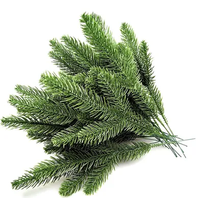 Produktbild von 30 Stück 10,24 x 3,94 Zoll künstliche Kiefernzweige, grüne Blätter, Nadelgirlande, grüne Pflanzen, Kiefernnadeln für Girlandenkranz, Weihnachtsverschönerung und Hausgartendekoration