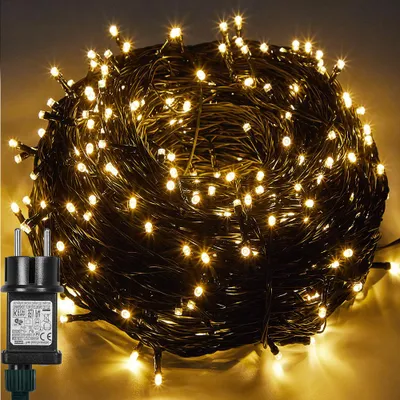 Produktbild von 50M Lichterketten Warmweiß Led Lichterkette Innen Mit Timer, 8 Modi Weihnachtsbeleuchtung Weihnachtsbaum Garten Balkon Party Deko