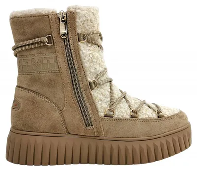 Imagen del producto de Zapatos y botas de mujer de la marca Marco Tozzi, color beige, estilo cordones, para uso casual