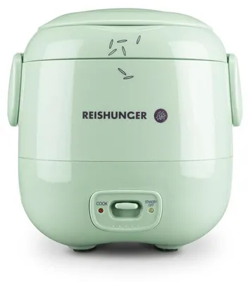 Mini Reiskocher 0,3 l, 1–2 Portionen, Keramikbeschichtung, salbeigrün
