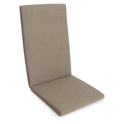 Produktbild von Herlag Sunny Hochlehner-Auflage 123x50x4 cm – wetterfest, wasserfest & UV-beständig – waschbarer Bezug mit Reißverschluss – Taupe