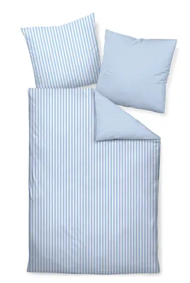 Produktbild von Janine Mako-Satin Kissenhülle Kiss 60x40 1 teilig  modernclassic 3912-32-640 perlblau