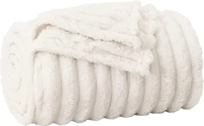 Zdjęcie produktu dla vidaXL koc polarowy kremowy 200 x 150 cm