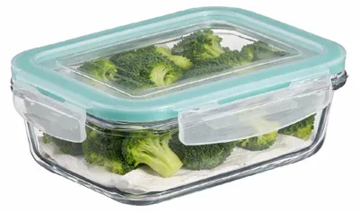 Imagen del producto de Recipiente de vidrio con tapa, 1,18 litros