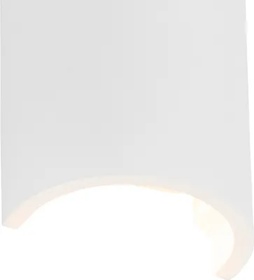 Produktbild von QAZQA - Landhaus I Vintage Moderne Wandleuchte Weiß Rund - Colja Novo I Wohnzimmer I Schlafzimmer - Gips Rund - LED geeignet G9