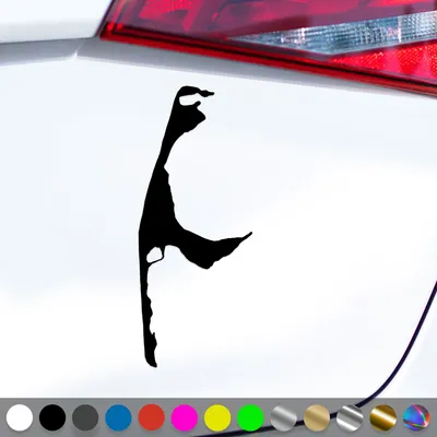 Produktbild von PantherPixel Sylt Aufkleber Insel Umriss Kontur Nordsee Sticker Auto Geschenkidee Farbe Schwarz