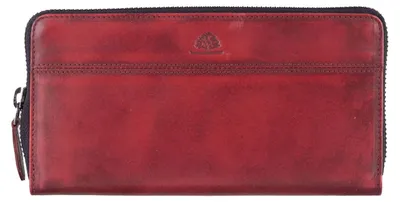 Produktbild von GREENBURRY Geldbörse Destressed RV-Long Wallet RFID Deep Red dunkelrot