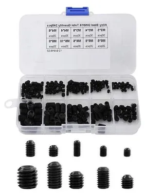 Immagine prodotto di DIN 916 Viti a testa esagonale interna - Set M3-M8, 240 pezzi