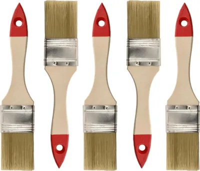 Obrázek produktu pro M7 5 ks. Sada plochých štětců, 38 mm, série 30, malířské štětce s dřevěnou rukojetí