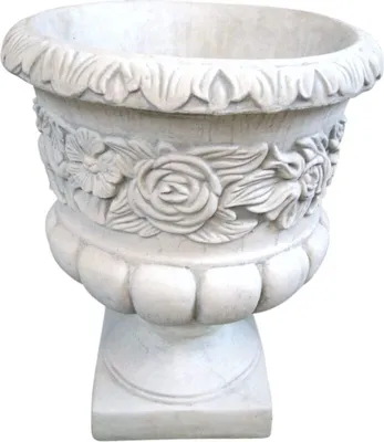 Produktbild von AMPHORE BLUMENTOPF aus STEINGUSS für GARTEN FROSTFEST NEU BLUMENSCHALE PO-165