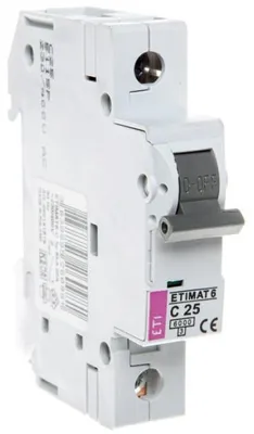 Immagine prodotto di ETI Polam | Interruttore Automatico C25 - 230V - 1 Polo - Alta Sicurezza - Struttura Compatta