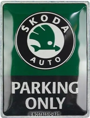 Produktbild von Nostalgic-Art - Blechschild 30 x 40 cm - Skoda - Parking Only