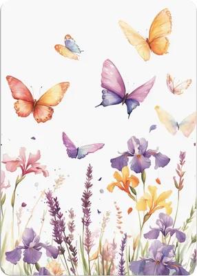 Imagen del producto de Tarjetas de invitación para cumpleaños, 12 unidades, diseño de mariposas, para fiestas infantiles