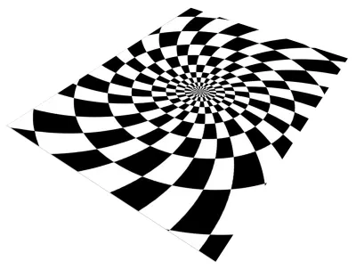 Produktbild von 3D-Wirbelteppich mit optischer Täuschung, realistischer Wirbel-Fußmatte in Schwarz-Weiß, rutschfeste Bodenmatte für Wohnzimmer, Schlafzimmer und Eingangsbereich
