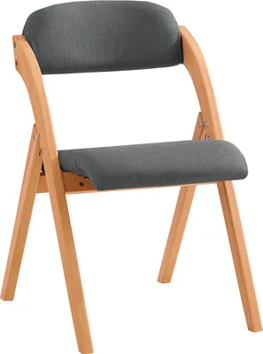 Produktbild von SoBuy FST92-SG Klappstuhl Küchenstuhl mit gepolsterter Sitzfläche und Lehne Dunkelgrau BHT ca.: 47x77x60cm