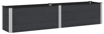 Image de Jardinière surélevée Noir 250 x 50 x 54 cm