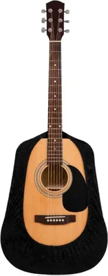 Imagen del producto de INF Funda de Terciopelo para Guitarra - Protector Universal para Guitarras Acústicas, Clásicas y Bajo