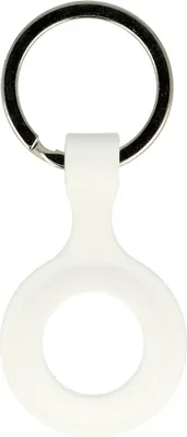 Produktbild von Silikon Case für AirTag Schutz Hülle Cover Schlüsselanhänger Apple AirTag Cover Case Tracker Tasche Weiß