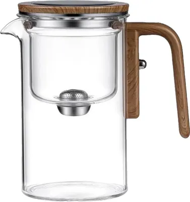 Obrázek produktu pro Skleněná konvice na čaj, objem 800 ml, uživatelsky přívětivé vaření, 800 ml