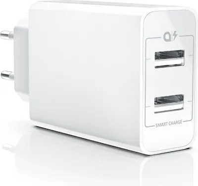 Obrázok produktu pre Aplic USB nabíjačka 4800 mA, 2 porty Nezteil s funkciou Smart Charge + Solid Charge, výkon 24 W