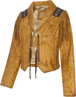 Produktbild von Stars & Stripes Western Lederjacke »AZTECA« Gr.M