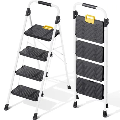Obrázek produktu pro Žebřík se 4 schůdky, nosnost 150 kg, skládací