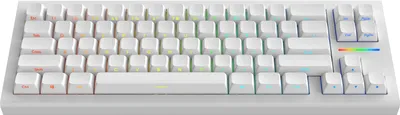 Obrázek produktu pro Nubi NK68HE White - herní klávesnice s Hall-efektem ANSI -SidePrinted Letters