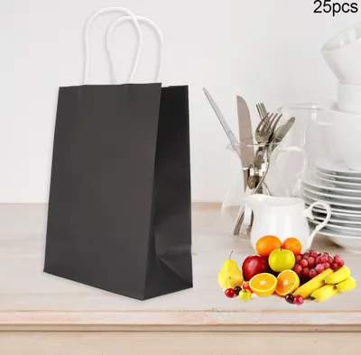 Obrázok produktu pre Kraftový papier, darčeková taška, kraftový papier na svadbu, kraftový papier s rukoväťou, Candy Favour Bag