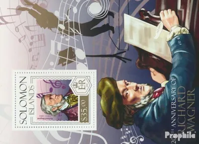 Produktbild von Briefmarken Salomoninseln 2013 Mi Block 232 (kompl. Ausg.) postfrisch Richard Wagner
