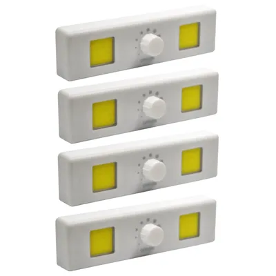 Produktbild von 4x Universal Batterie COB LED-Lampe Dimmbar Schranklampe Unterbauleuchte Schrank Küche Leuchte