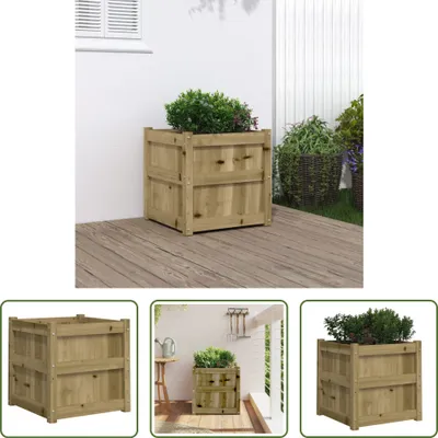 Immagine prodotto di The Living Store Fioriera 50x50x50 cm Legno di pino impregnato