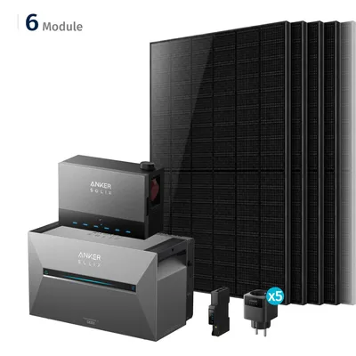 Produktbild von Anker Solix Power Dock Balkonkraftwerk 3000W mit Speicher – inkl. Anker Solix Solarbank 3 E2700 Pro