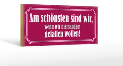 Produktbild von Holzschild Spruch 27x10cm am schönsten sind wir wenn wir
