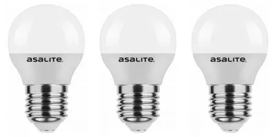 Produktbild von Asalite G45 LED-Lampe E27 6W 510lm 3000K 220-240V 3 Stück