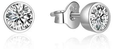 Image de Boucles d'oreilles en argent avec cristal AGUP1962