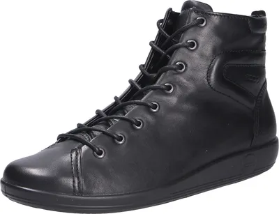 Produktbild von Ecco Soft 2.0 Veterschoenen Hoog - Zwart - Maat 36