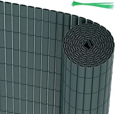 Obrázok produktu pre PVC priečka na ochranu súkromia – záhradný plot a balkónový plot pre záhradu a balkón – zelená, 1,4 x 3 m