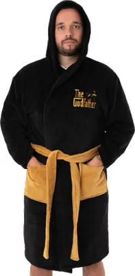 Produktbild von The Godfather - Pánsky župan s kapucňou NS7399 (XL) (čierna/zlatá)